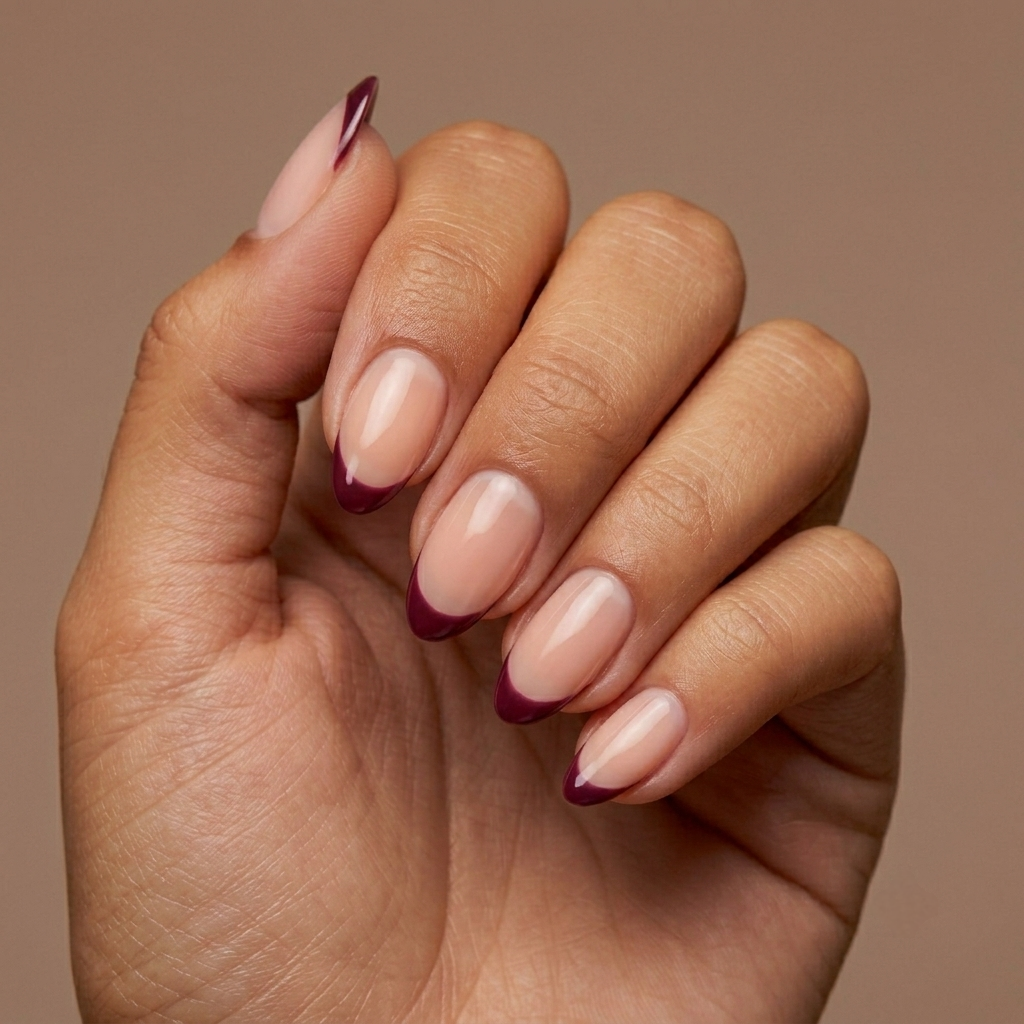 Red French Press-On Nails